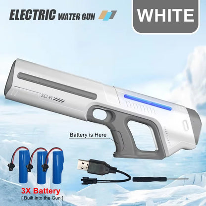 Electric Water Gun for Adults – Powerful Automatic Squirt Blaster