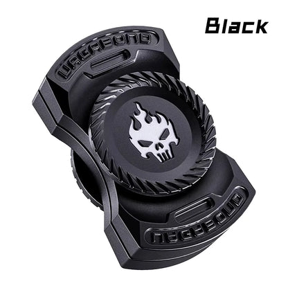 3-in-1 EDC Fidget Spinner – Alloy Skull Slider Stress Relief Toy