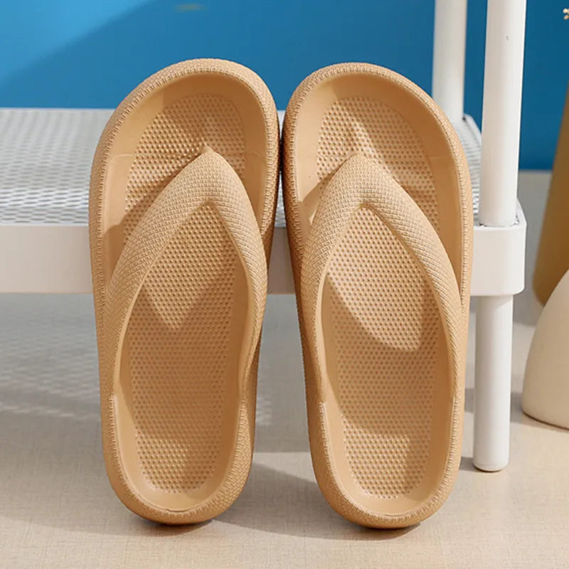 Women's Flip Flop Slippers – Soft Sole Flat Platform Beach Sandals