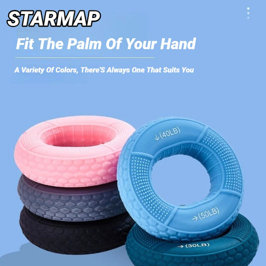 Silicone Hand Grip Ring – Dual-Resistance Finger Strengthener