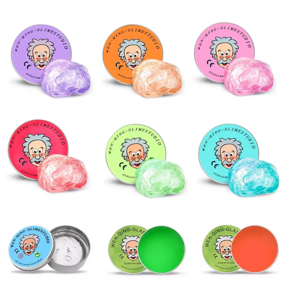 Crystal Clear Thinking Putty – Stress Relief Slime Tin