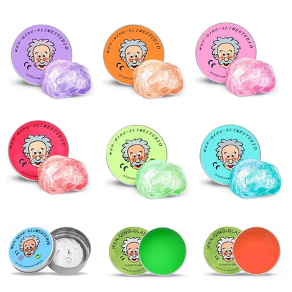 Crystal Clear Thinking Putty – Stress Relief Slime Tin
