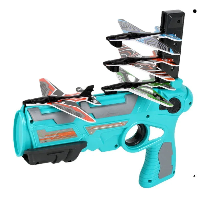 Foam Airplane Launcher Toy – Outdoor Flying Glider for Kids