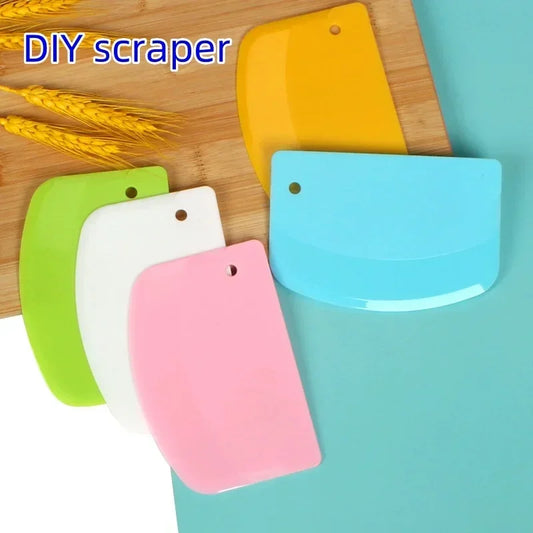 Plastic Dough Scraper & Cake Cream Spatula – Baking Tool