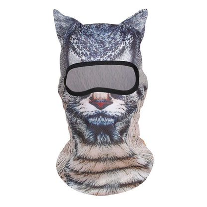 3D Cat Animal Balaclava Full Face Mask for Skiing & Motorcycle