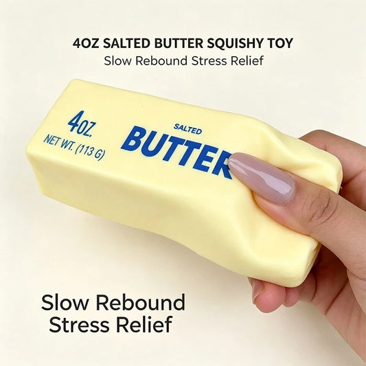 Butter Squishy Fidget Toy – Slow Rising Sensory Squeeze Toy
