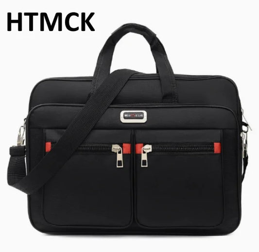 Men's Business Briefcase Laptop Bag with Shoulder Strap