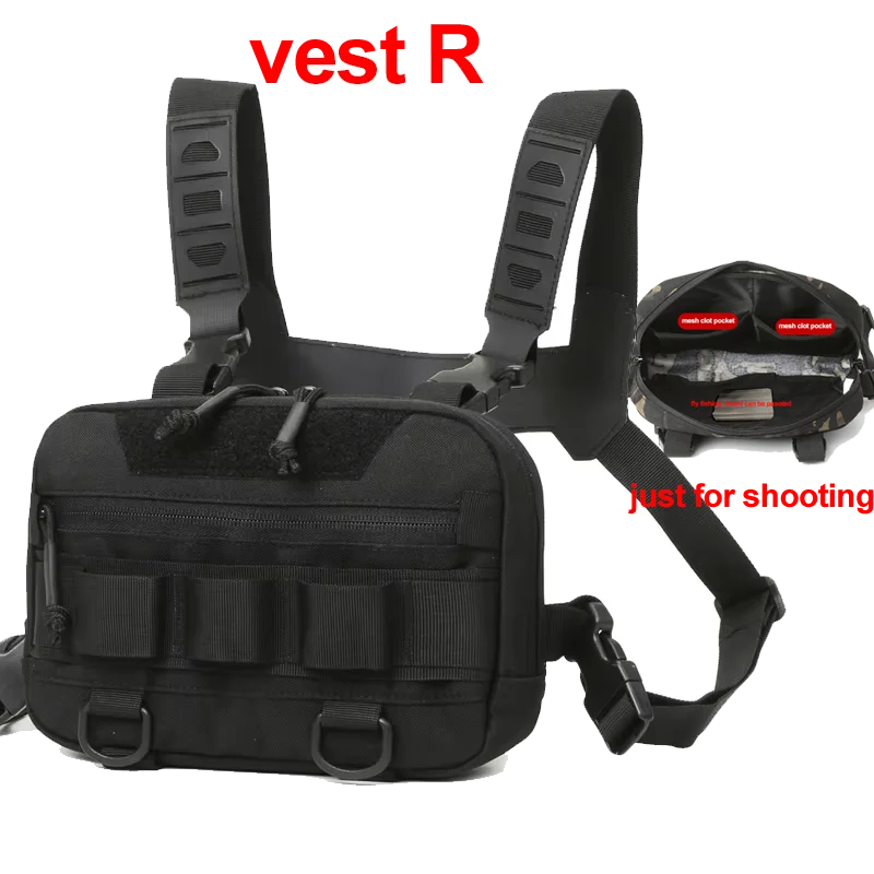 Tactical Chest Rig Bag – Outdoor Vest Pouch for Hiking & Camping