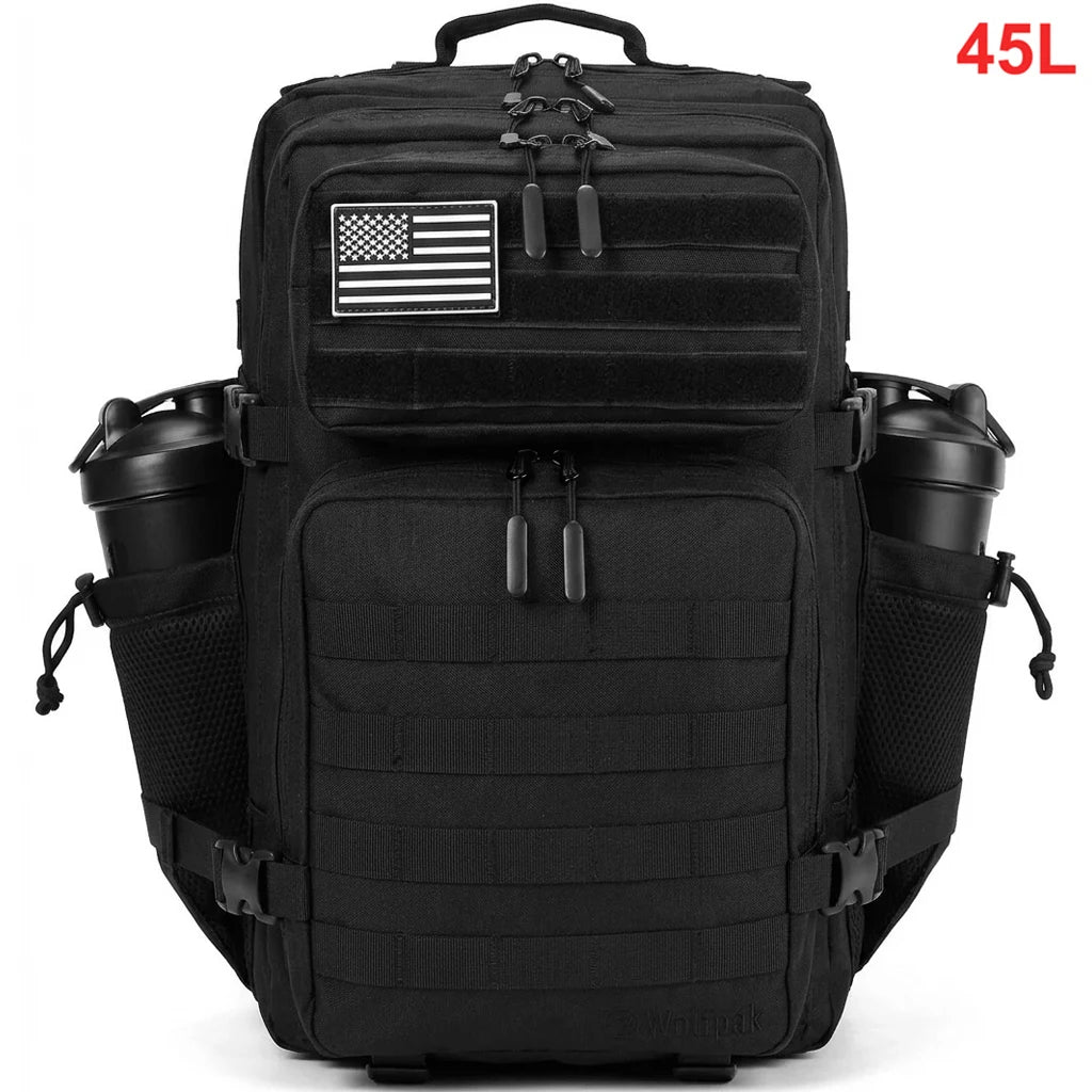 45L Tactical Backpack – Waterproof MOLLE Gym & Hiking Bag