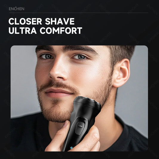 Enchen Blackstone Rotary Electric Shaver – 3D Floating, Type-C