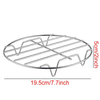 Air Fryer Rack – Stainless Steel Grill & Baking Rack with Skewers