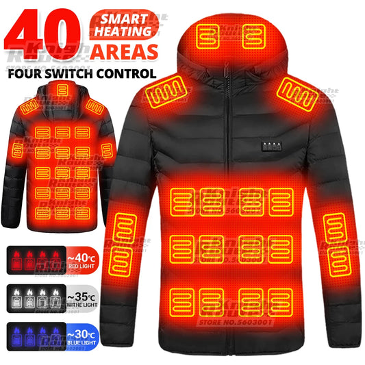 USB Electric Heated Jacket – 31-Zone Heating for Men & Women