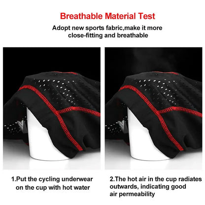 5D Gel Pad Men's Cycling Underwear Shorts – Breathable Bike Underpants