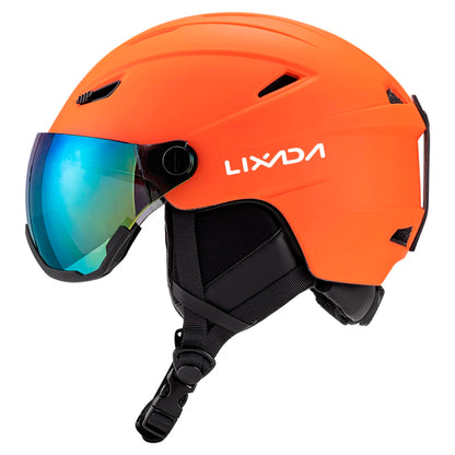 Ski Helmet with Integrated Visor Goggles – Unisex Snowboard Helmet