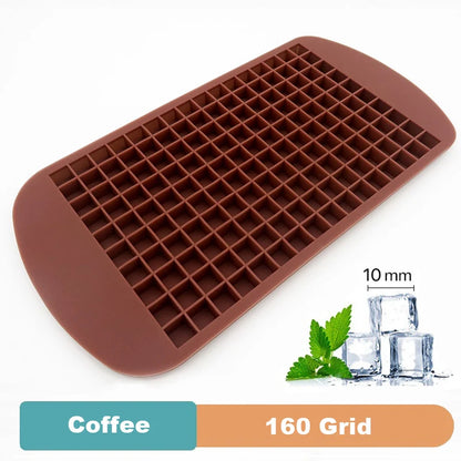 Large Silicone Ice Cube Tray – Multiple Grid Sizes & Colors