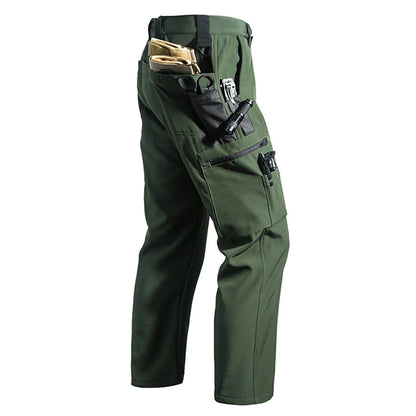 Men's Fleece Softshell Cargo Pants – Tactical Hiking Trousers