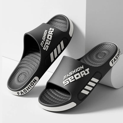 Men's Sport Fashion Slide Slippers – Non-Slip Indoor & Outdoor