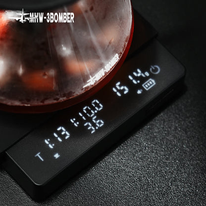MHW-3BOMBER Digital Coffee Scale with Timer – Rechargeable Espresso Scale