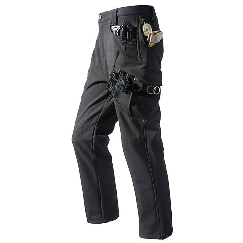Men's Fleece Softshell Cargo Pants – Tactical Hiking Trousers