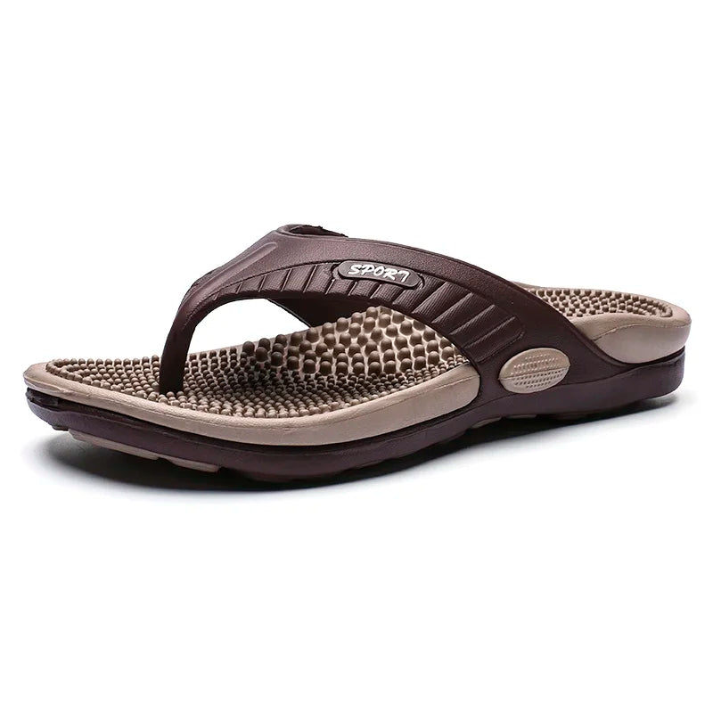 Men's Massage Flip Flops – Acupressure Beach Sandals