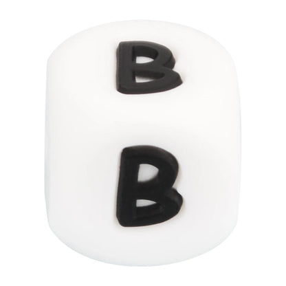 Silicone Alphabet Letter Beads 12mm – 40pcs Food Grade Teething