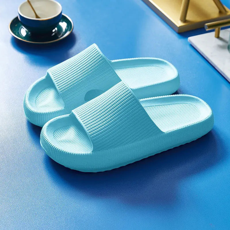 Cloud Slide Slippers – Thick EVA Sole Indoor Home Shoes