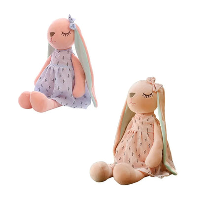 Cute Bunny Plush Doll – 35cm Soft Stuffed Rabbit Toy