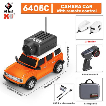 WLToys Mini RC Car with 720P FPV Camera WiFi App Control 1:64 Scale