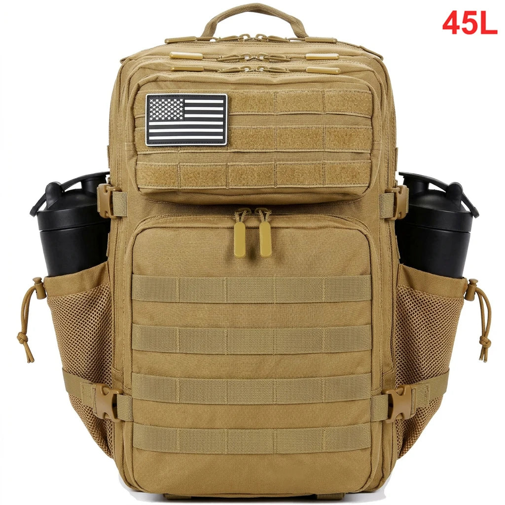 45L Tactical Backpack – Waterproof MOLLE Gym & Hiking Bag