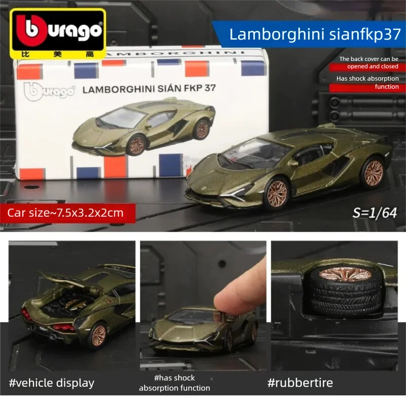 1:64 Diecast Car Model – Bburago Collectible Alloy Vehicle Toy