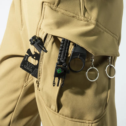 Men's Tactical Cargo Softshell Hiking Pants