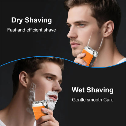 Mini Electric Shaver for Men – Dual-Head Rechargeable Portable Razor