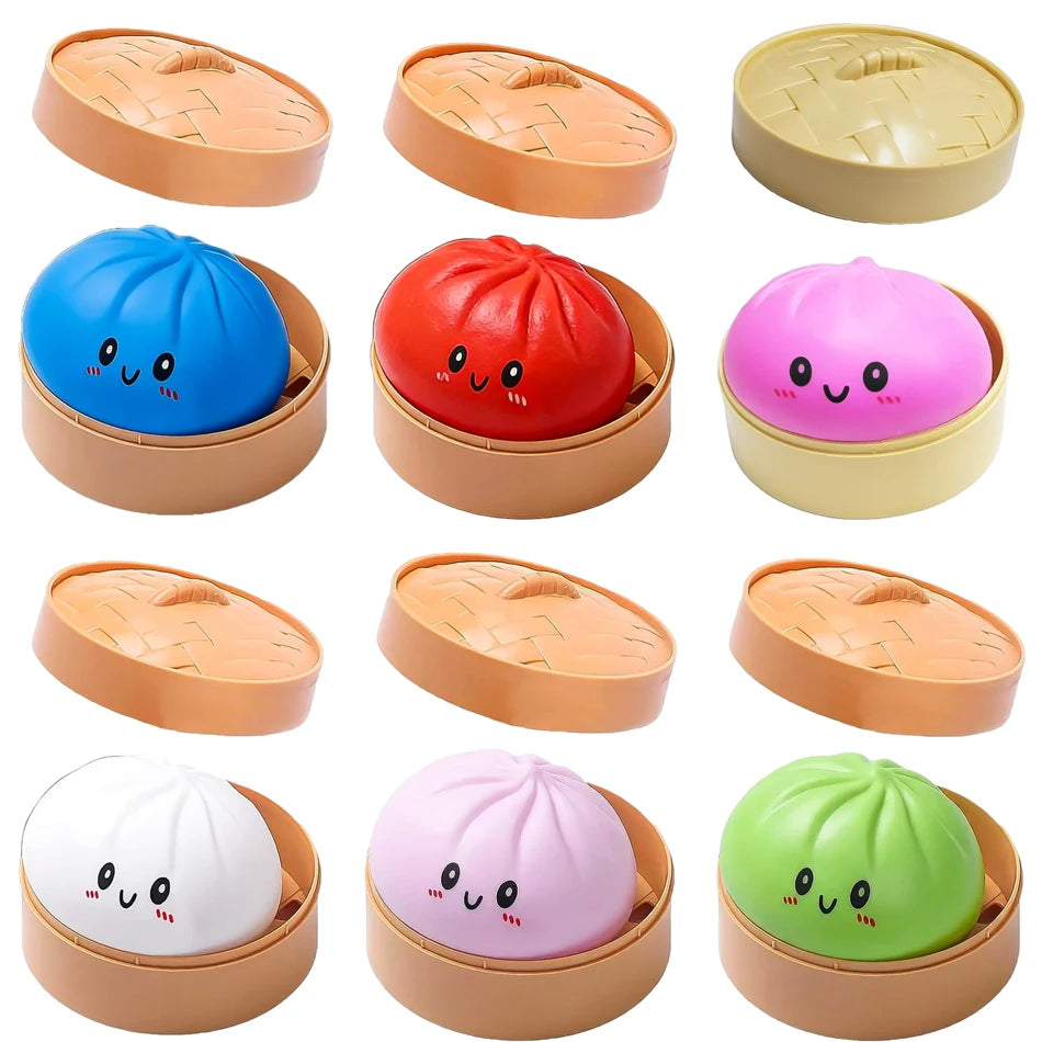 Dumpling Squishy Blind Box – Stress Relief Toy