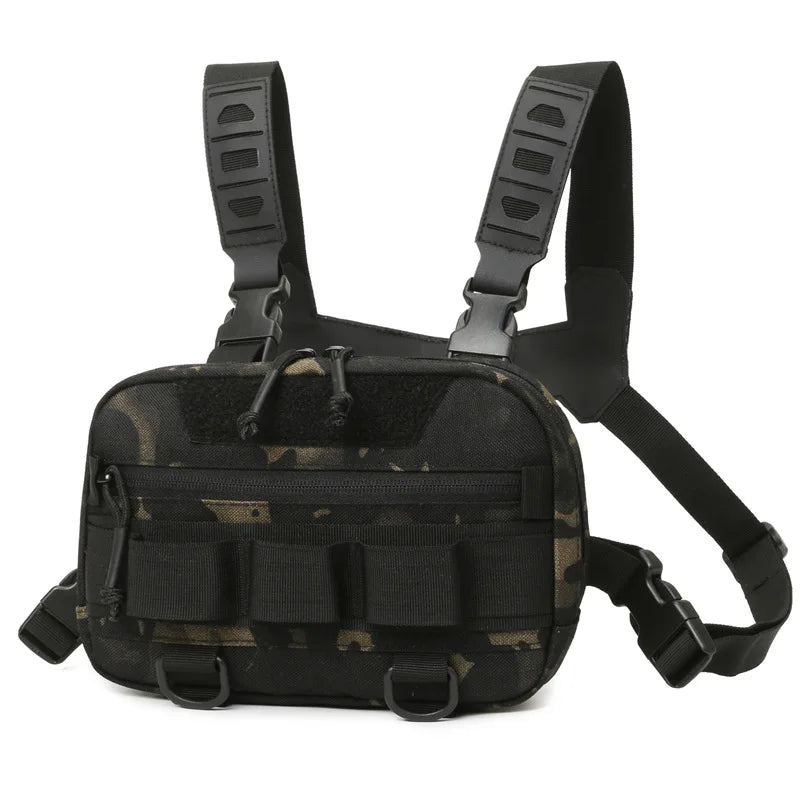 Tactical Chest Rig Bag – Outdoor Vest Pouch for Hiking & Camping