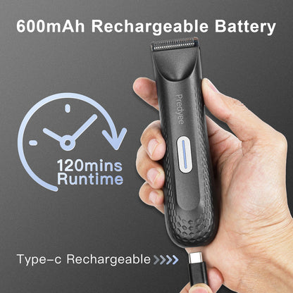 Men's Body Groomer & Groin Hair Trimmer – Waterproof with Ceramic Blade