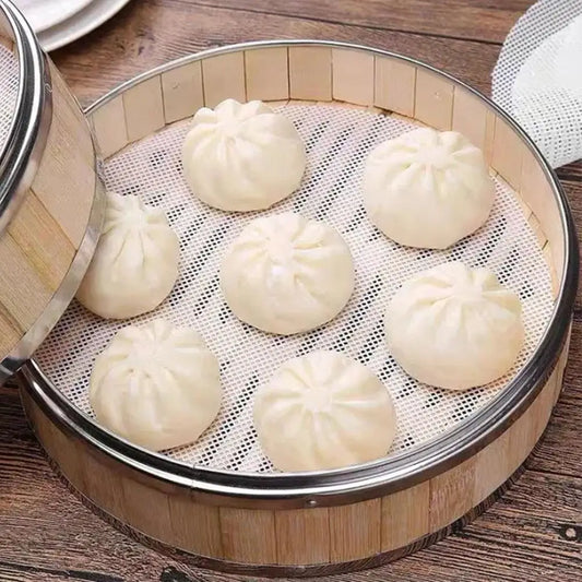 Silicone Steamer Liner Mats – Reusable, Non-Stick, Round