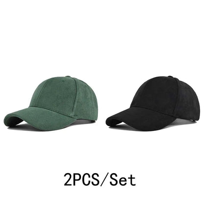 Unisex Adjustable Baseball Cap – Solid Retro Snapback Hat for Men & Women