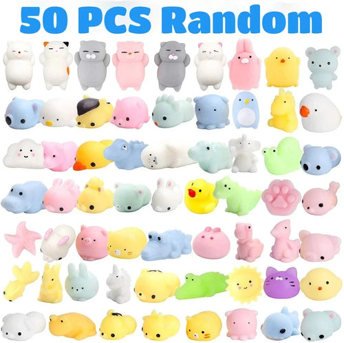 Kawaii Mochi Squishy Animal Toys – Stress Relief Party Favors