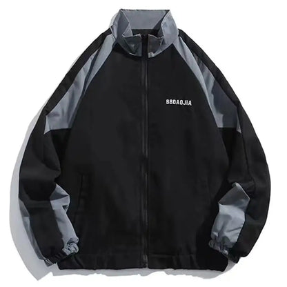Reflective Striped Men's Windbreaker Jacket – Hip Hop Streetwear