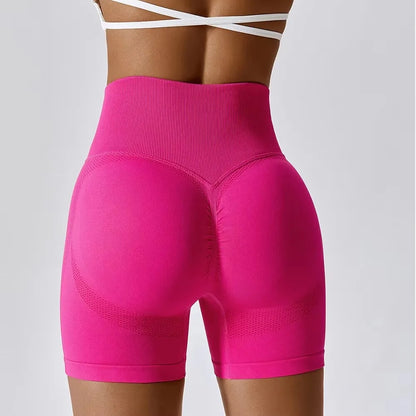 Seamless High-Waist Scrunch Butt Shorts for Women