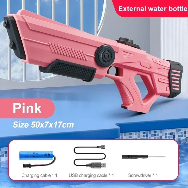 Electric Water Gun Toy for Kids – Large Capacity Automatic Soaker