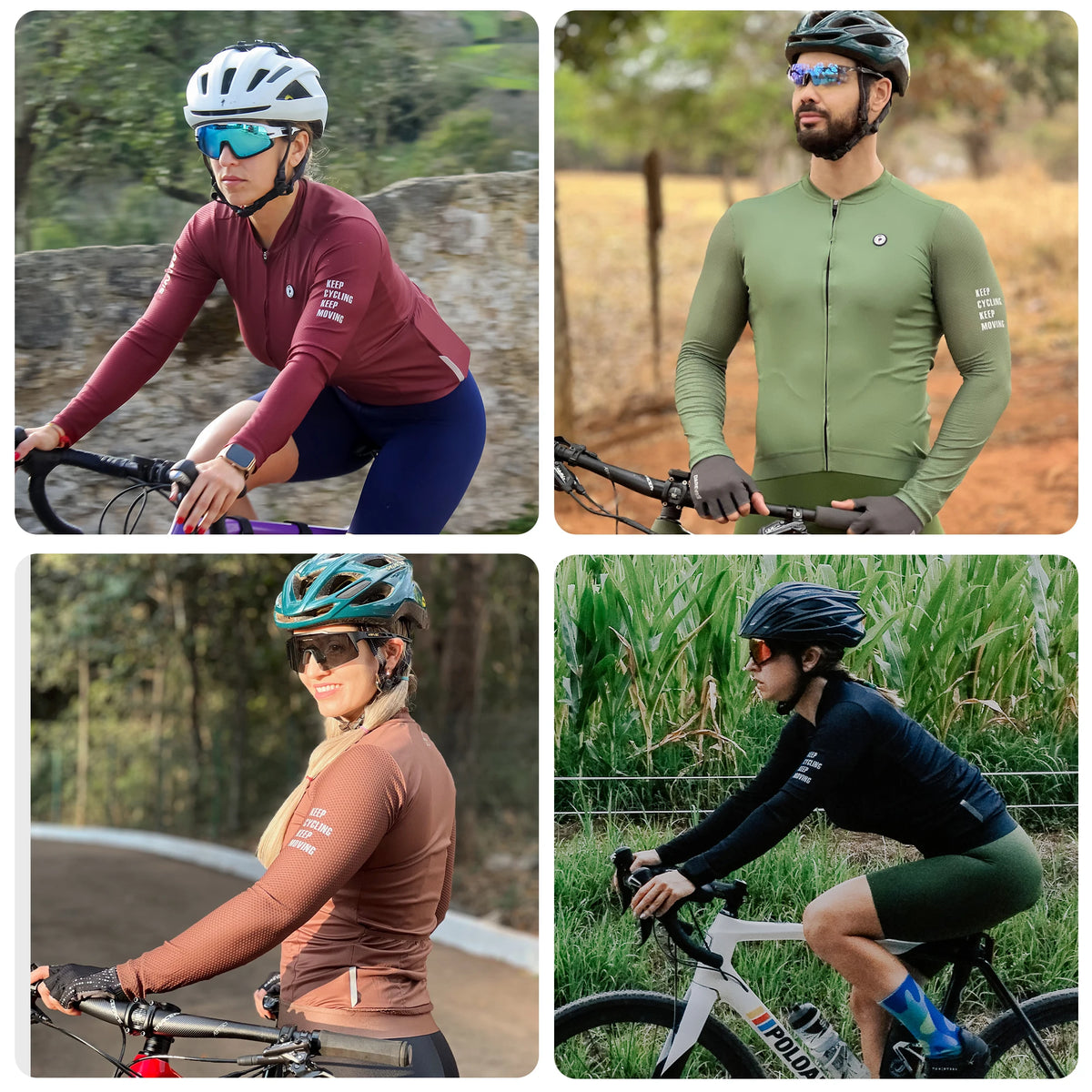 Darevie Long Sleeve Cycling Jersey – SPF 50 UV Protection