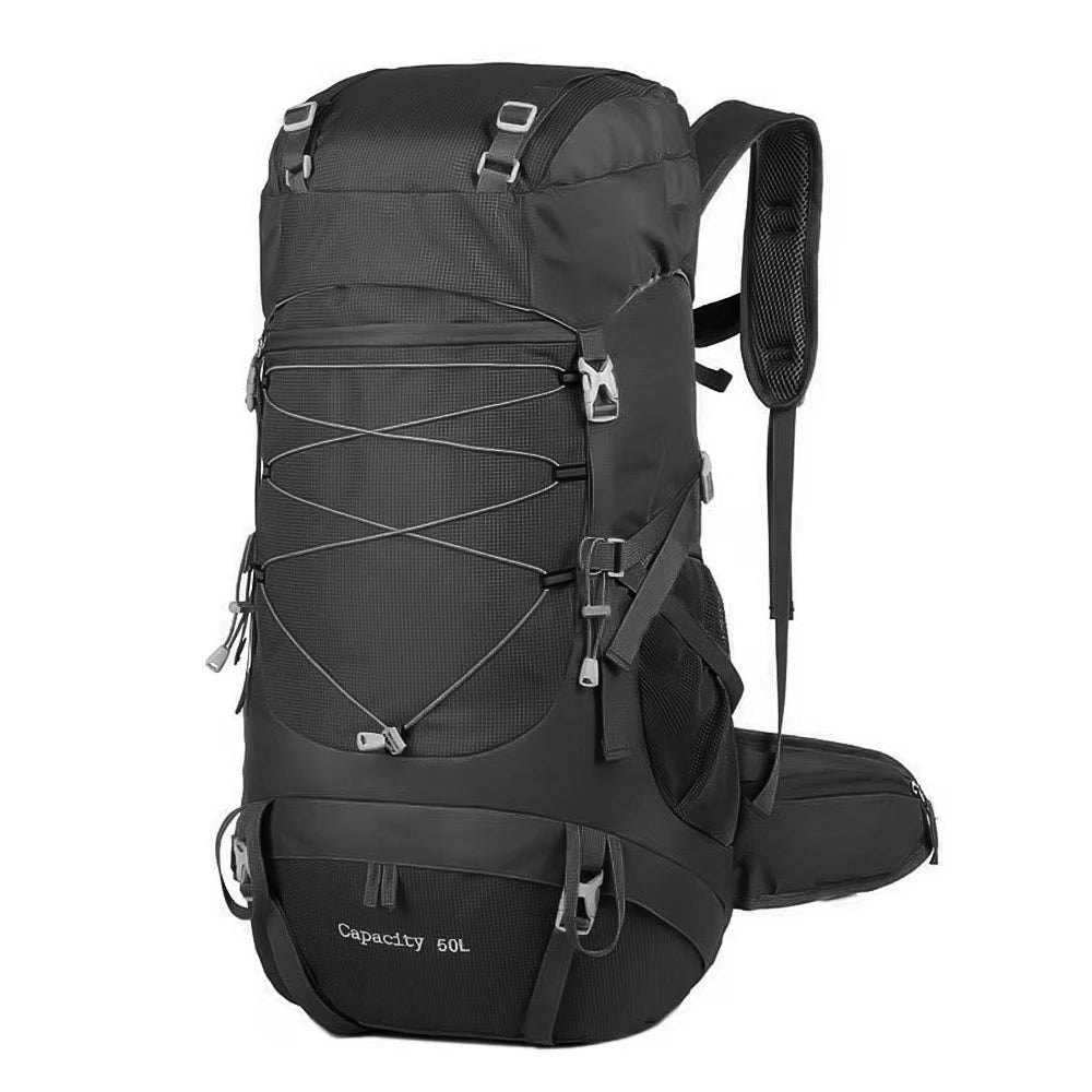 50L Hiking Backpack with Rain Cover – Mountaineering Outdoor Rucksack
