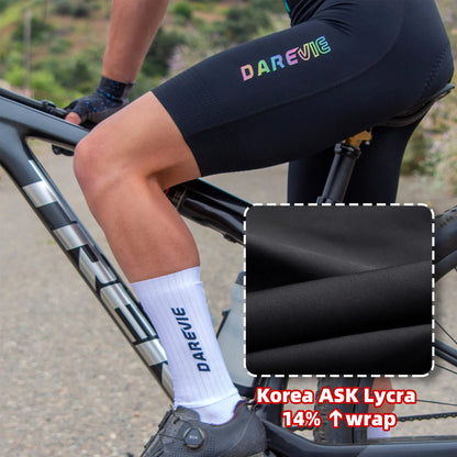 Cycling Bib Shorts Men - Darevie DVP105 Italy Elastic Interface Pad
