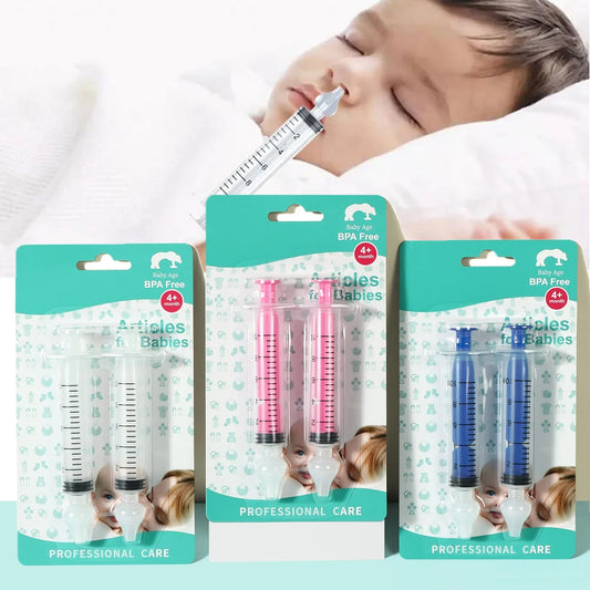 Baby Nasal Aspirator Syringe Nose Cleaner Irrigator