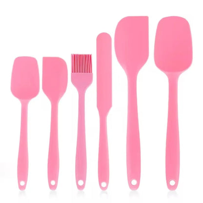 Silicone Spatula Set of 6 – Food Grade, Heat Resistant, Non-Stick