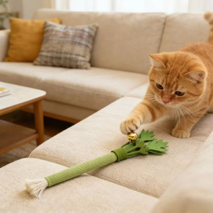 Cat Chew Toy – Catnip Molar Stick for Teeth Cleaning & Interactive Play