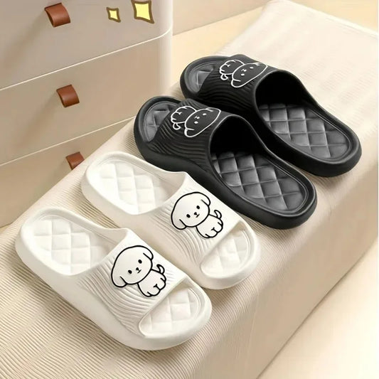 Pillow Slide Slippers – Cute Embossed Non-Slip EVA Indoor Sandals