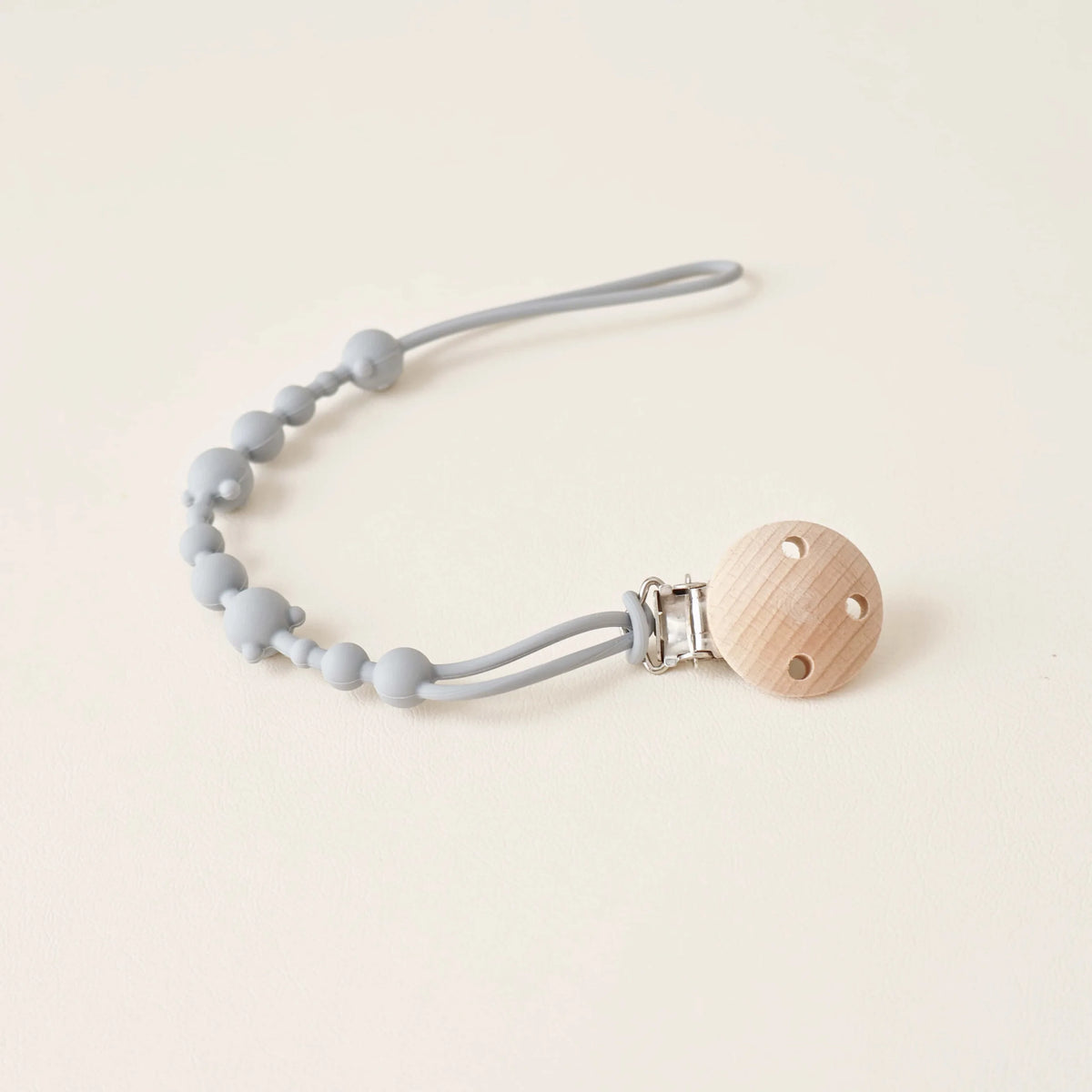 Pacifier Clip Chain – Silicone Bead Anti-Loss Holder for Baby Stroller