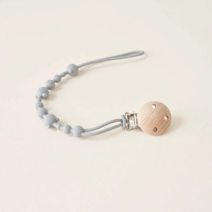 Pacifier Clip Chain – Silicone Bead Anti-Loss Holder for Baby Stroller